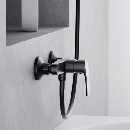 482000300 Eclipse 2.0, смеситель для душа, черный