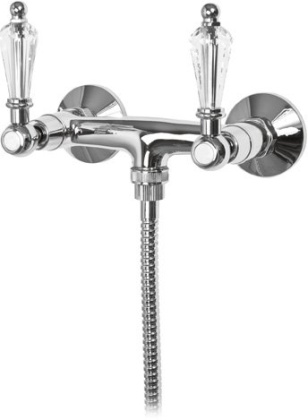 DIAMOND-DS-02-Sw Смеситель для душа Исполнение: Бронза, Ручки: Swarovski 