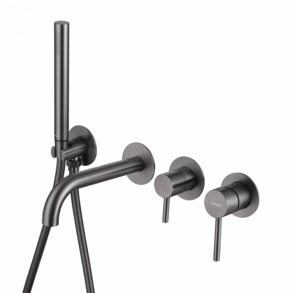 Смеситель ABBER Wasser Kreis AF8130NG для ванны скрытого монтажа, никель Смеситель ABBER Wasser Kreis AF8130NG для ванны скрытого монтажа, никель