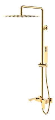 Стойка для душа Qubic Shinny Gold Стойка для душа Qubic Shinny Gold