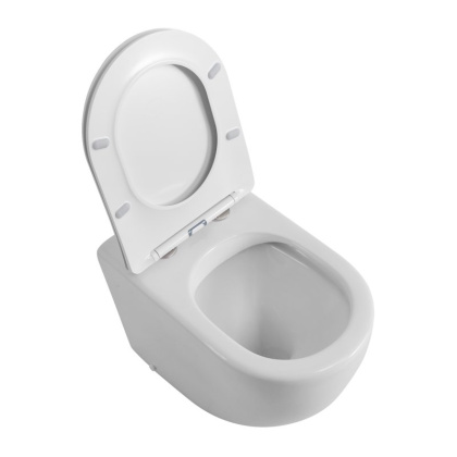 Унитаз приставной безободковый с сиденьем BELBAGNO SFERA-R