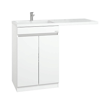 Тумба Onika Милтон Нова 58 напольная под стиральную машину, белая (ум. Kamilla 120/Марсал 120)