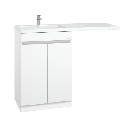 Тумба Onika Милтон Нова 58 напольная под стиральную машину, белая (ум. Kamilla 120/Марсал 120) Тумба Onika Милтон Нова 58 напольная под стиральную машину, белая (ум. Kamilla 120/Марсал 120)