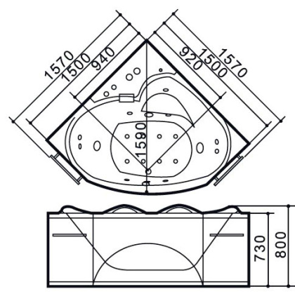 Смеситель Timo Saona 2320/00Y на борт ванны, хром