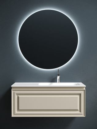 Тумба подвесная SANCOS Very 995х445х406, c одним  ящиком оснащенным доводчиками, правая , Beige Soft , арт.VR100RCE Тумба подвесная SANCOS Very 995х445х406, c одним  ящиком оснащенным доводчиками, правая , Beige Soft , арт.VR100RCE