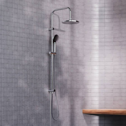 977000000 Jupiter, душ.система: верхн.душ 225 мм, ручн.душ 1 ф-ция 120 мм, штанга 1010 мм , Хром