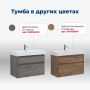 Тумба под раковину Aquanet Nova Lite 85 белый глянец, 2 ящика Тумба под раковину Aquanet Nova Lite 85 белый глянец, 2 ящика