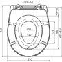 Сиденье для унитаза универсальное SOFTCLOSE со встроенным вкладышем, Дюропласт A606 AlcaPlast