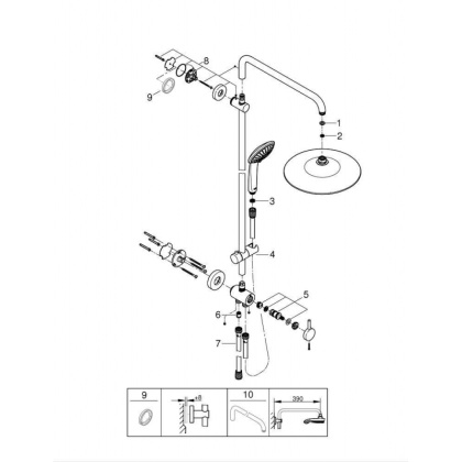 Душевая система Grohe Euphoria 260 27421002 хром Душевая система Grohe Euphoria 260 27421002 хром