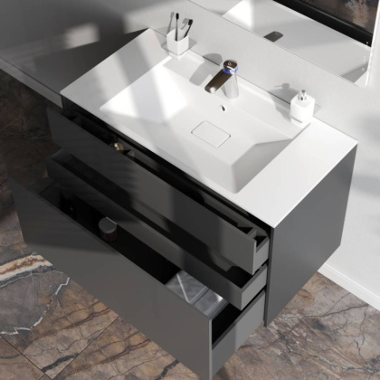 База под раковину подвесная, 60х100,8х49,2 см, серая, M50AFHX1003GM