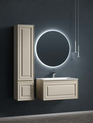 Тумба подвесная SANCOS Very 790х445х406, c одним  ящиком оснащенным доводчиками, Beige Soft , арт.VR80CE Тумба подвесная SANCOS Very 790х445х406, c одним  ящиком оснащенным доводчиками, Beige Soft , арт.VR80CE