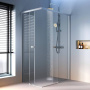 W94G-403-12080-MТ Душевое ограждение X-Joy Square Slide 120х80, мат Хром, прозрачное