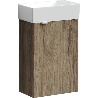 Тумба подвесная SANCOS Mini 355х205х500, с распашной дверцей, внутри 1 полка, дуб чарльстон , арт.MN35ECHR