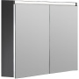 Зеркальный шкаф Vallessi 80 антрацит матовый с подстветкой 547-A matt Boheme