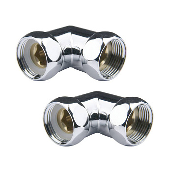 Угловое соединение для полотенцесушителя Point PN00003 1"х1" г/г, хром (пара) Угловое соединение для полотенцесушителя Point PN00003 1"х1" г/г, хром (пара)