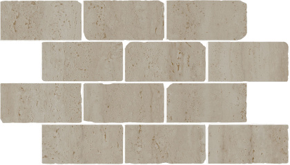 Бордюр Сан-Марко мозаичный бежевый матовый обрезной 46,5x26,5x0,9