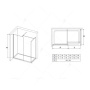 Перегородка для душа RGW WA-020B (WA-010B (2 шт.) + S-1220 B) Перегородка для душа RGW WA-020B (WA-010B (2 шт.) + S-1220 B)