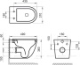 Чаша подвесного унитаза BelBagno SFERA-R BB046CHR