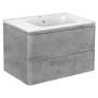 База под раковину Vico 800 подвесная, 2 выкатных ящика soft close, Beton База под раковину Vico 800 подвесная, 2 выкатных ящика soft close, Beton
