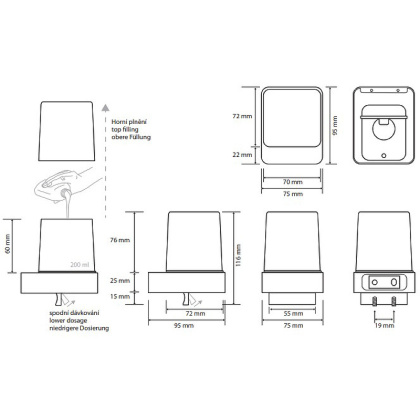 Дозатор для жидкого мыла Bemeta Nero 139309310 Черный матовый, 250 мл Дозатор для жидкого мыла Bemeta Nero 139309310 Черный матовый, 250 мл