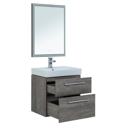 Мебель для ванной Aquanet Nova 60 дуб рошелье (2 ящика)