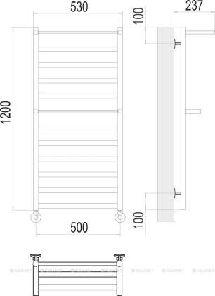 Полотенцесушитель Terminus Хендрикс П12 500х1200