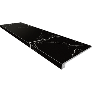 Комплект (Ступень MOG601 (33x120) полир. (прямоугол. бортик) без насечек + Подступенок (14,5x120))