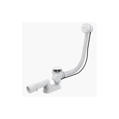Сифон для ванны автомат комплект, белый