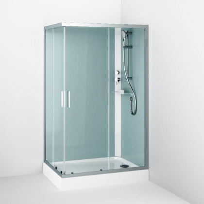 W90C-404-12080MT Gem кабина душевая 120x80, прямоугольная, профиль матовый Хром, стекло прозрачное W90C-404-12080MT Gem кабина душевая 120x80, прямоугольная, профиль матовый Хром, стекло прозрачное