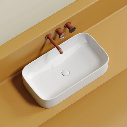 Умывальник чаша накладная прямоугольная Element 705*380*150мм