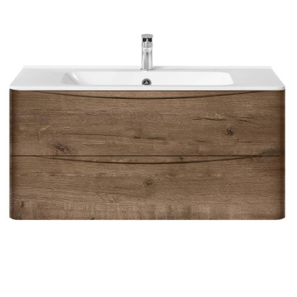 База под раковину Paola 1000 подвесная, 2 выкатных ящика soft close, V.Oak База под раковину Paola 1000 подвесная, 2 выкатных ящика soft close, V.Oak