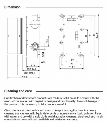 Душевая система Timo Petruma SX-5059/03SM скрытого монтажа с термостатом, черная матовая