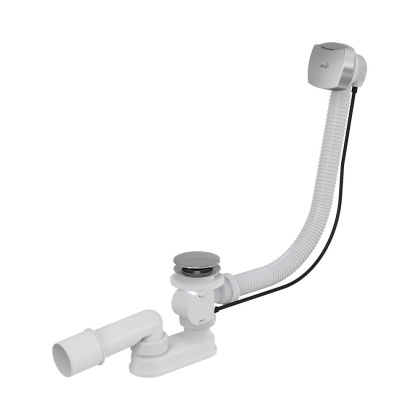 Сифон для ванны автомат комплект, хром