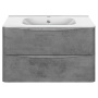 База под раковину Paola 800 подвесная, 2 выкатных ящика soft close, Beton База под раковину Paola 800 подвесная, 2 выкатных ящика soft close, Beton