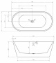 Акриловая ванна Abber 150х75 AB9320-1.5