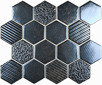Мозаика Bonaparte Стеклянная Saba Iron 26,4х30,4 см Мозаика Bonaparte Стеклянная Saba Iron 26,4х30,4 см
