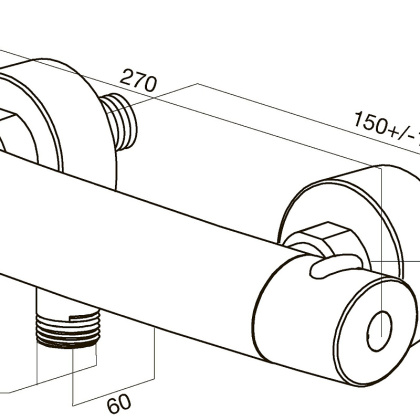 Смеситель Для душа с термостатом F7540064 Sense