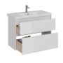 Тумба Lemark COMBI 100см под 1 раковину, подвесная/напольная, 2 ящика, цвет корпуса, фасада: Белый глянец Тумба Lemark COMBI 100см под 1 раковину, подвесная/напольная, 2 ящика, цвет корпуса, фасада: Белый глянец
