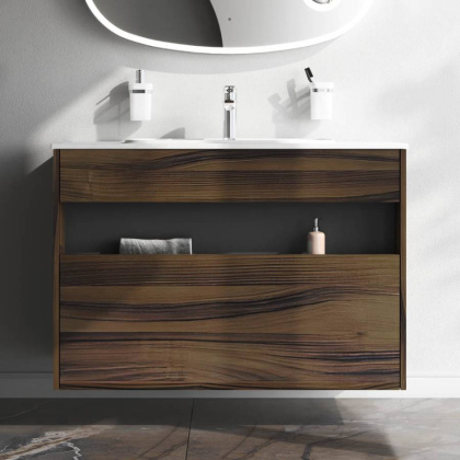 База под раковину с нишей и 1 ящиком, 100 см, дуб крафт, универсальная M8FFUX1001OF База под раковину с нишей и 1 ящиком, 100 см, дуб крафт, универсальная M8FFUX1001OF