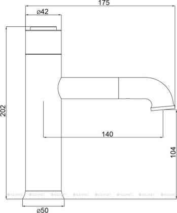 Orange PURE M02-021cr Смеситель для раковины с кнопочным управлением