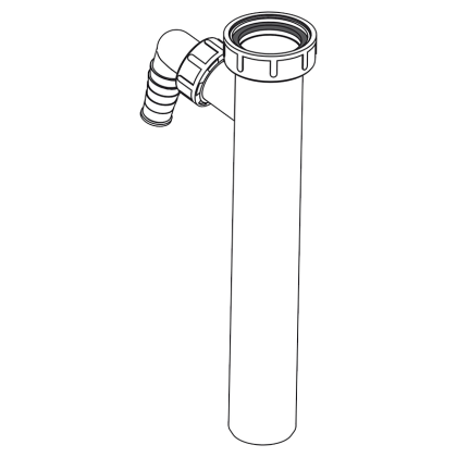 Патрубок с накидной гайкой 6/4" и штуцером