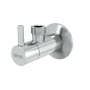 Угловой вентиль с фильтром 1/2"×1/2", круглый