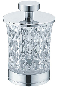 Стакан для ватных дисков Хром_Комплект 10216 Boheme