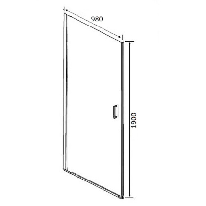 Душевая дверь Orange E05-100TCR универсальная 100х190 Душевая дверь Orange E05-100TCR универсальная 100х190