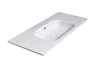 Столешница моноблок Vallessi 100 белая керамика