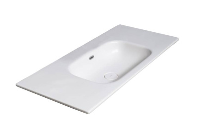 Столешница моноблок Vallessi 100 белая керамика