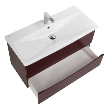 Тумба с раковиной подвесная BelBagno MARINO-CER 90 Rovere Grigio, раковина белая