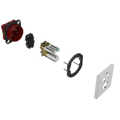 Встраиваемый смеситель для душа VSCV-321T-MCH двухфункциональный, термостатический, хром