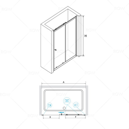 Душевая дверь RGW Classic CL-12 120 04091212-11 профиль Хром стекло прозрачное Душевая дверь RGW Classic CL-12 120 04091212-11 профиль Хром стекло прозрачное