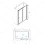 Душевая дверь RGW Classic CL-12 120 04091212-11 профиль Хром стекло прозрачное Душевая дверь RGW Classic CL-12 120 04091212-11 профиль Хром стекло прозрачное